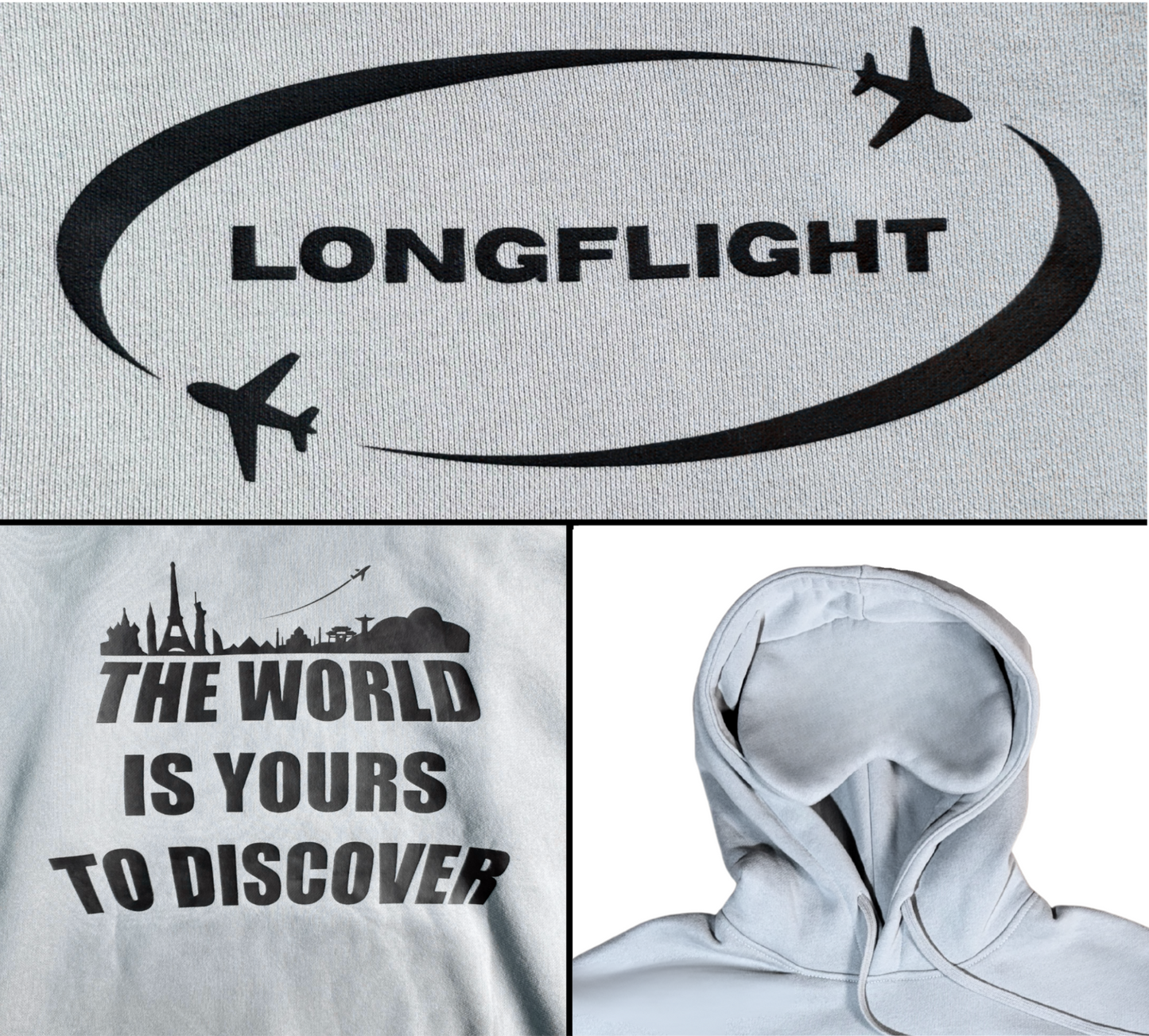 FlightMode Hoodie with Built-In Eye Mask
