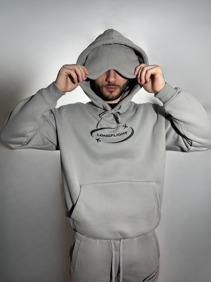 FlightMode Hoodie with Built-In Eye Mask